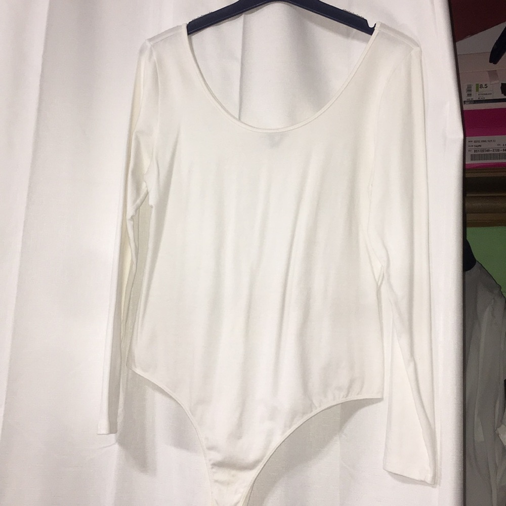 White bodysuit shirt